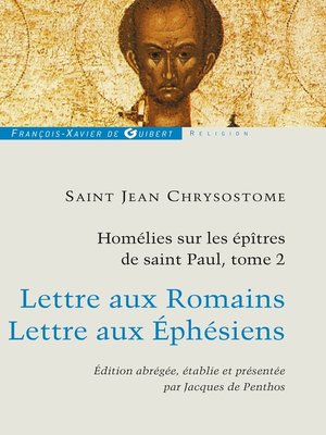 cover image of Homélies sur les épîtres de saint Paul T2